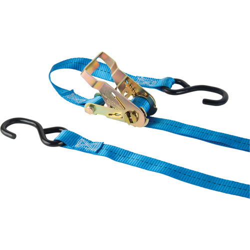 Tendeur d'arrimage &agrave; cliquet, Crochet en J, 15' , 1" , Charge d'utilisation max. 500 lb (227 kg) Duraquip Inc