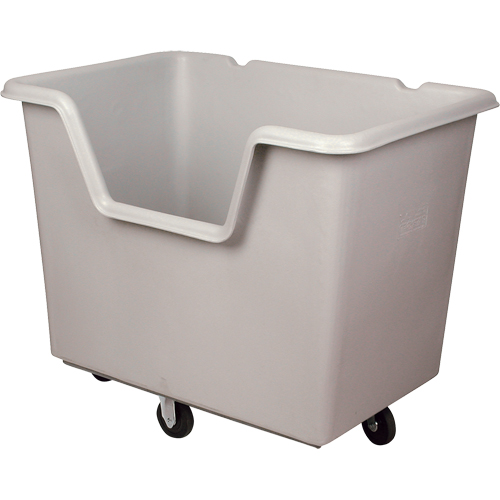 Chariot-caisse Starcart &agrave; c&ocirc;t&eacute; ouvert, Poly&eacute;thyl&egrave;ne, 46" lo x 31" la x 49" h, Volume 24 pi³, Capacit&eacute; 900 lb Duraquip Inc