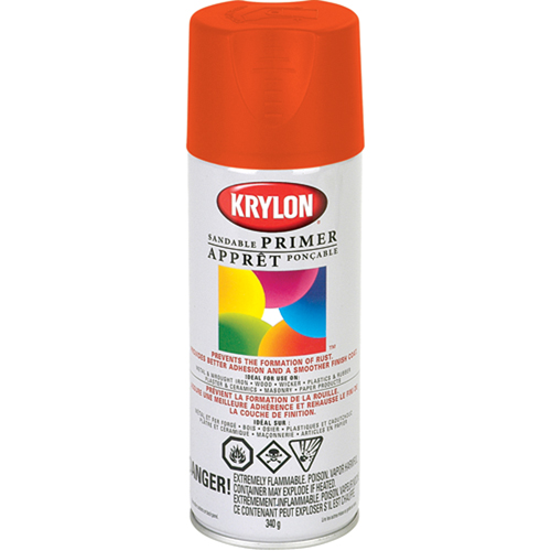 Peinture &agrave; pulv&eacute;riser fluorescente, Rouge/orange fluorescent, 11 oz, Canette a&eacute;rosol Duraquip Inc