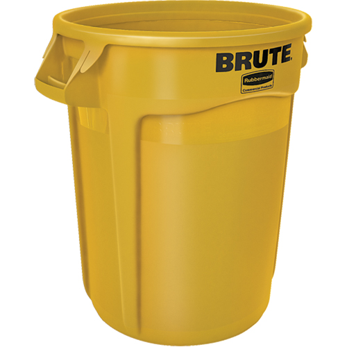 Round Brute&reg; Containers, Polyethylene, 32 US gal. Duraquip Inc