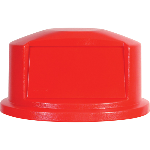 Round Brute&reg; Tops, Dome Lid, Plastic/Polyethylene, Fits Container Size: 22" Dia. Duraquip Inc
