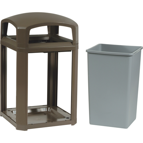 Cadre pour contenant Landmark Series Classique a/enveloppe rigide, Acier galvanis&eacute;, 35 gal. US Duraquip Inc