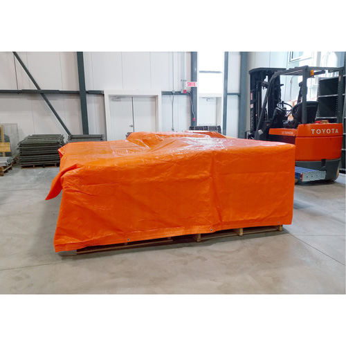 B&acirc;ches isol&eacute;es, Poly&eacute;thyl&egrave;ne, Orange, 20' x 12' x 8 mils Duraquip Inc