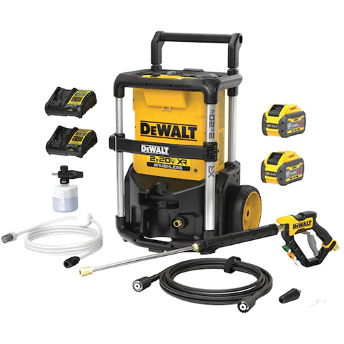 2X20V MAX* Brushless Pressure Washer Kit with FLEXVOLT&reg;, Battery Powered, 1600 PSI, 1.2 GPM Duraquip Inc