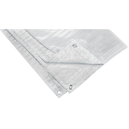 B&acirc;che isol&eacute;e, Poly&eacute;thyl&egrave;ne, Blanc, 20' x 12' x 8 mils Duraquip Inc