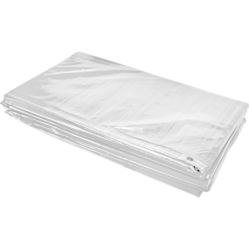 B&acirc;che isol&eacute;e, Poly&eacute;thyl&egrave;ne, Blanc, 20' x 12' x 8 mils Duraquip Inc