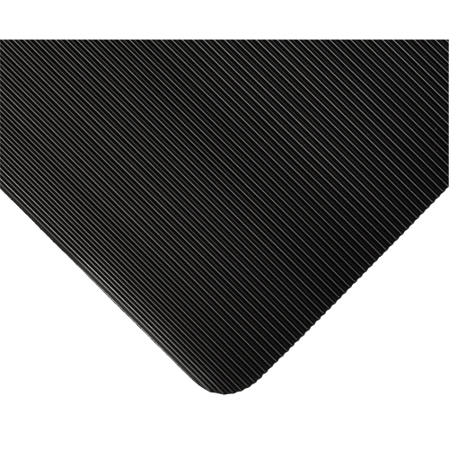 Standard Mat No.381, Ergonomic, 3' x 105' x 1/8", Black Duraquip Inc