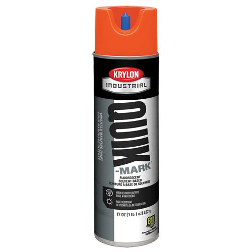 Peinture de marquage industrielle invers&eacute;e &agrave; base de solvant Quik-Mark, 17 oz, Canette a&eacute;rosol Duraquip Inc