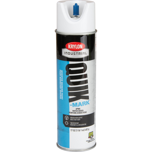 Peinture de marquage industrielle invers&eacute;e &agrave; base d'eau Quik-Mark, 17 oz, Canette a&eacute;rosol Duraquip Inc