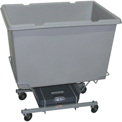 Scale Carts, Polyethylene, 33" L x 23" W x 33" H, 7 cu. ft. Volume, 250 lbs. Capacity Duraquip Inc