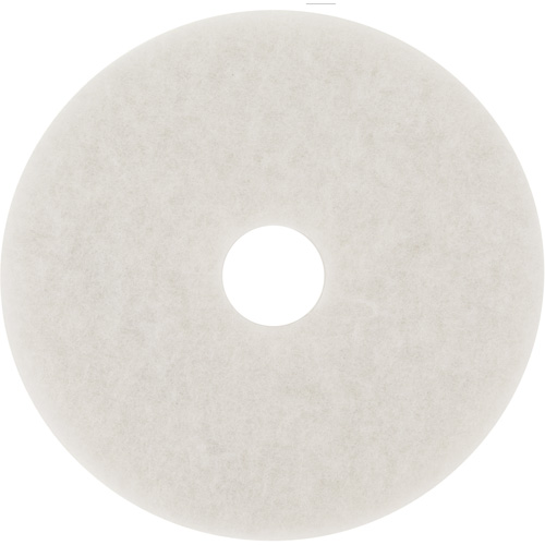 Floor Pad, 18", Polish, White Duraquip Inc