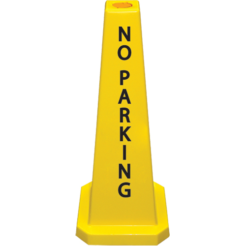 "No Parking" Lamba Traffic Cones, English Duraquip Inc