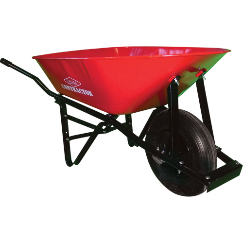 Contractor Wheelbarrow, 6 cu. ft., Steel Tray Duraquip Inc