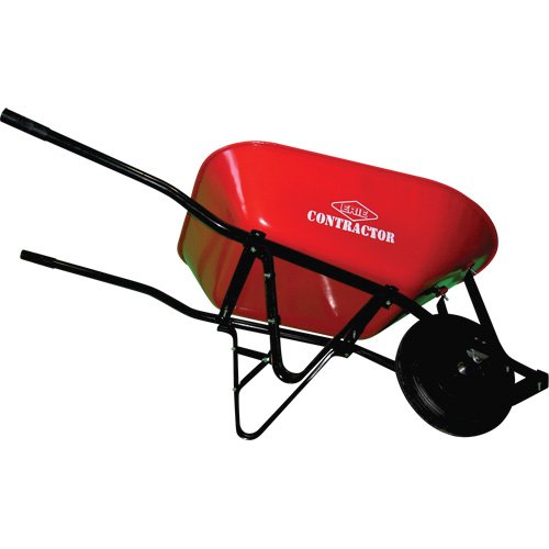 Contractor Wheelbarrow, 6 cu. ft., Steel Tray Duraquip Inc