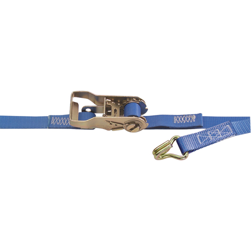 Heavy-Duty Utility Straps, J-Hook, 1" W x 1.33' L, 835 lbs. (379 kg) Working Load Limit Duraquip Inc