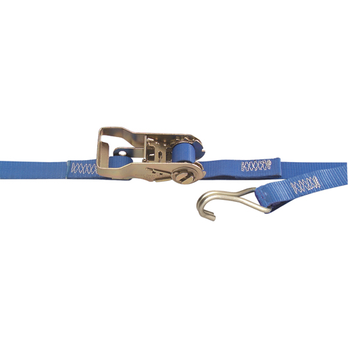 Heavy-Duty Utility Straps, Wire Hook, 1" W x 13' L, 167 lbs. (76 kg) Working Load Limit Duraquip Inc