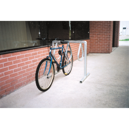 Style Bicycle Rack, Galvanized Steel, 6 Bike Capacity Duraquip Inc