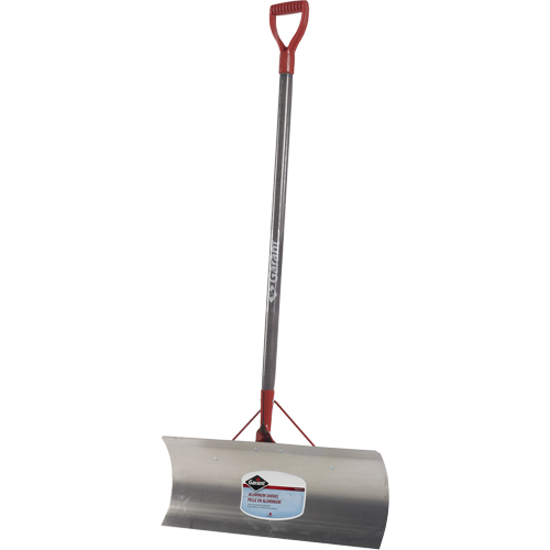 Nordic Snow Pusher, Aluminum Blade, D-Grip Handle, 24" W Duraquip Inc
