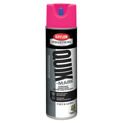 Peinture de marquage industrielle invers&eacute;e &agrave; base de solvant Quik-Mark, 17 oz, Canette a&eacute;rosol Duraquip Inc