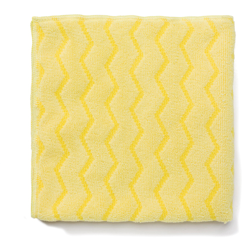Chiffons en microfibres Hygen, Microfibre, Jaune Duraquip Inc