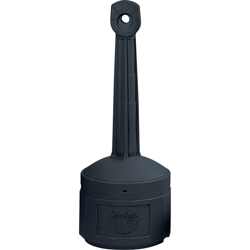 Smokers Cease-Fire&reg; Cigarette Butt Receptacle, Free-Standing, Plastic, 1 US gal. Capacity, 30" Height Duraquip Inc