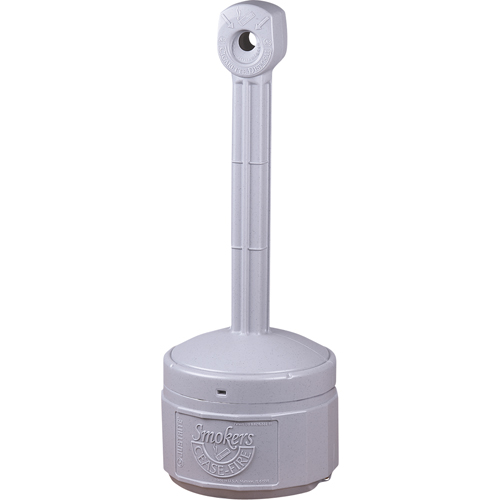 Cendriers Smoker's Cease-Fire, Sur pied, Plastique, Capacit&eacute; 1 gal. US, Hauteur 30" Duraquip Inc