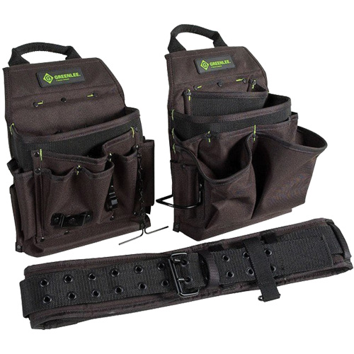 Ceinture porte-outils combin&eacute;e, Polyester, Noir Duraquip Inc
