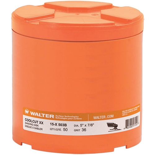 Coolcut XX Sanding Disc, Aluminum Oxide/Ceramic, 60, 5" Dia x 7/8" Arbor Duraquip Inc