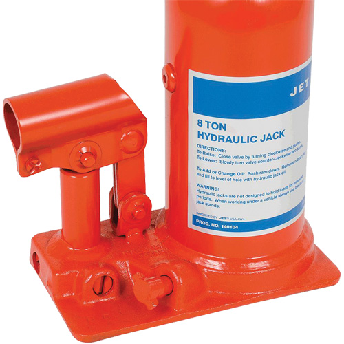 JHJ-8 Crics &agrave; bouteille pour usage tr&egrave;s intensif, 8 tonne(s), 15-3/8" Hauteur &eacute;lev&eacute;e Duraquip Inc