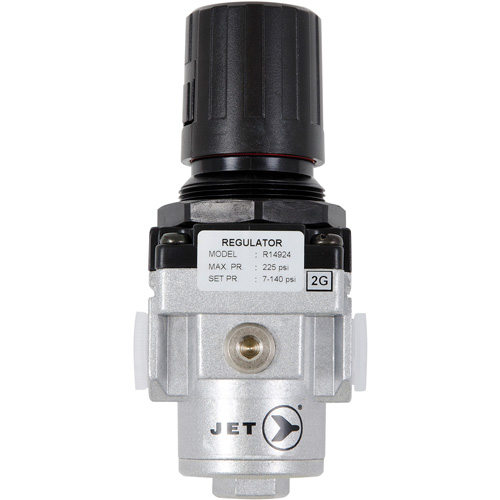 R&eacute;gulateur de d&eacute;bit dair interm&eacute;diaire, 3/8" NPT, PSI max. de 220 PSI, Canalisation Duraquip Inc