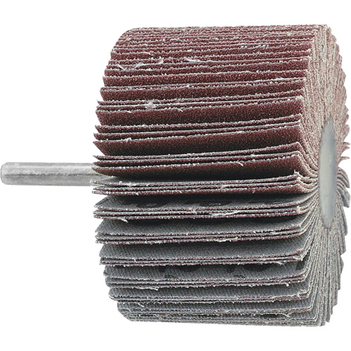 Mounted Flapwheel, 60 Grit, 3" x 1" x 1/4" Duraquip Inc