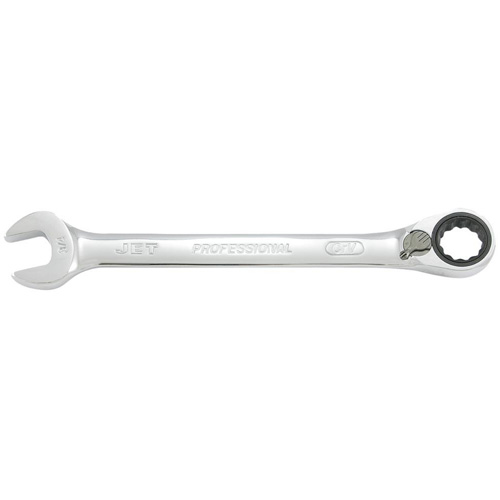 Long Pattern Reversible Ratcheting Combination Wrench, 7/16", Chrome Finish Duraquip Inc