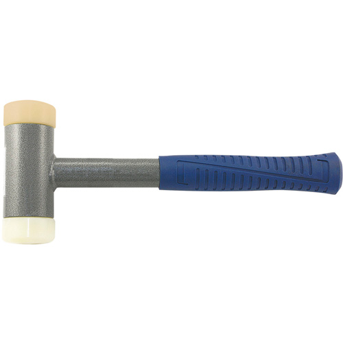 Heavy-Duty Soft-Face Dead Blow Hammer, 2.25 lbs. Head Weight, Polyurethane Face, Tubular Steel Handle Duraquip Inc