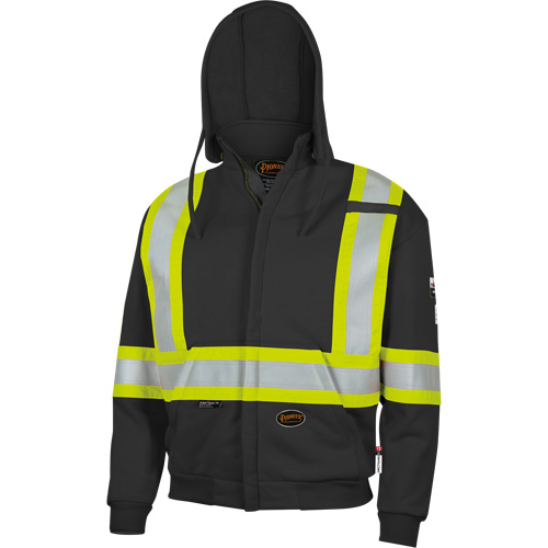 337SF Capuche &agrave; fermeture &eacute;clair ignifug&eacute;e, Hommes, Petit, Noir, 22 cal/cm² Duraquip Inc
