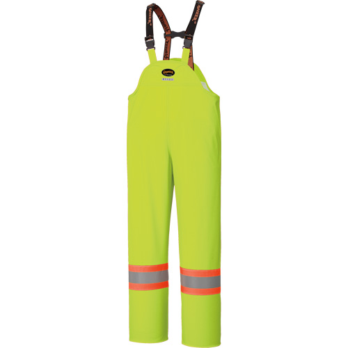 5895 High Visibility Flame Resistant Waterproof Bib Pants, 2X-Large, High Visibility Lime-Yellow Duraquip Inc