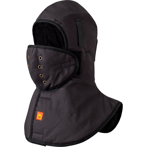 5565A Doublure FR robuste &agrave; col long pour casque, Noir, Coton Duraquip Inc