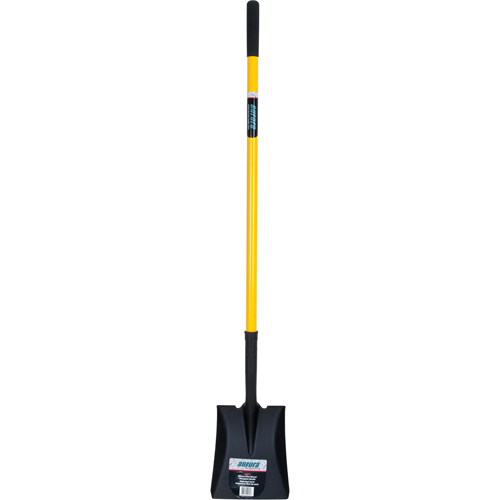 Pelles carr&eacute;es, Fibre de verre, Lame Acier durci, Manche en Droit, Longueur 48" Duraquip Inc