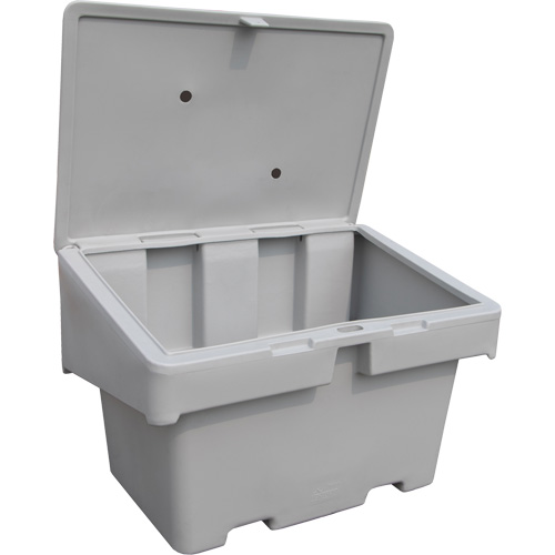 Salt Sand Container SOS, 48" x 33" x 34", 18.5 cu. Ft., Grey Duraquip Inc