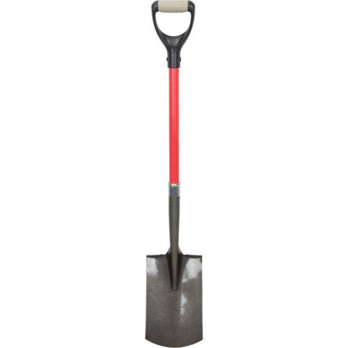 Pelles robustes, Fibre de verre, Lame Acier au carbone, Manche en Prise en D, Longueur 30-1/2" Duraquip Inc