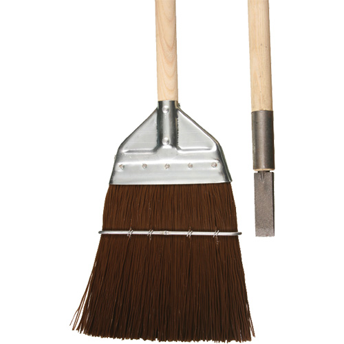 Railway & Track Broom with Chisel, Wood Handle, Polypropylene Bristles, 56" L Duraquip Inc