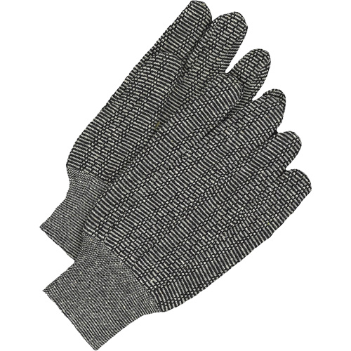 Gants en jersey classiques, Taille unique, Poivre et sel, Non doubl&eacute;, Poignet en tricot Duraquip Inc