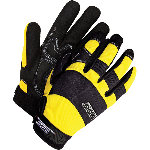Heavy-Duty Performance Gloves with Padded Palms, Synthetic Palm, Size X-Large Duraquip Inc