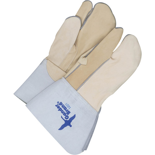 Gants &agrave; trois doigts en cuir, Cuir fleur de vache, Taille 11 Duraquip Inc