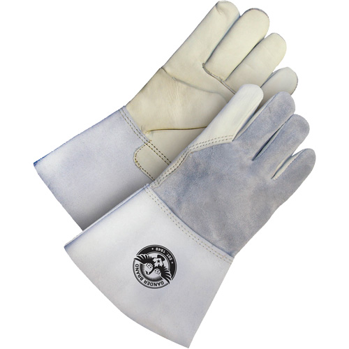 Gants de soudage en cuir fleur utilitaire Gander Brand, Cuir fleur de vache, Taille Grand Duraquip Inc