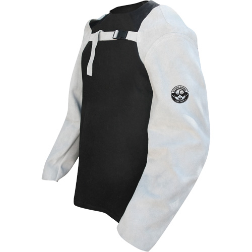 Leather Welding Sleeves, 24" L, Pearl Grey Duraquip Inc