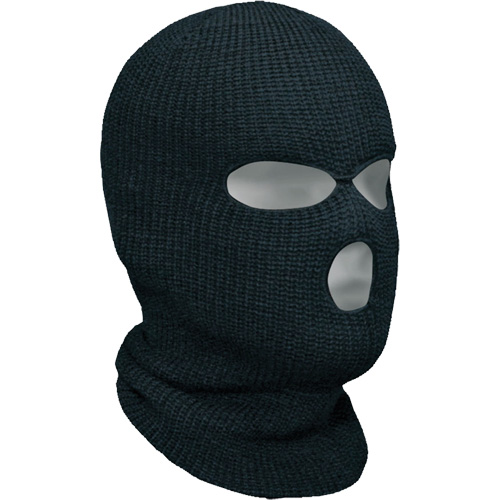 Classic 3-Hole Balaclava, Acrylic, Black Duraquip Inc