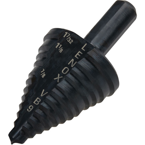 #9 Step Drill Bit, 7/8" - 1-7/32 , High Speed Steel Duraquip Inc