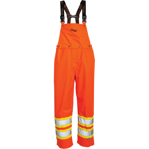 Salopette 300 deniers Journeyman, Polyester, Grand, Orange haute visibilit&eacute; Duraquip Inc