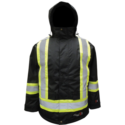 Parka isol&eacute; Journeyman, 3T-Grand, Noir Duraquip Inc