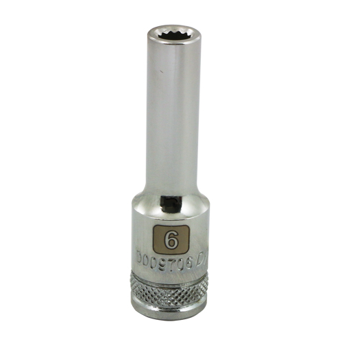 Douille m&eacute;trique, 6 mm, Prise 3/8", 12 pans, Profond Duraquip Inc